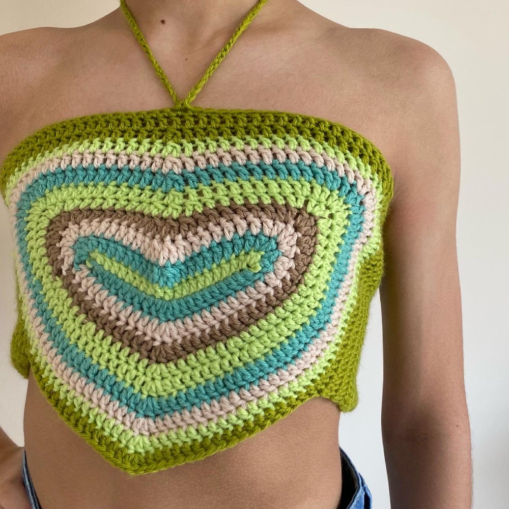 Olivia Heart Crochet Top