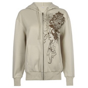 Y2K Grunge Fairy Khaki Zip Up