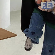 Full of Love Straight Blue Jeans