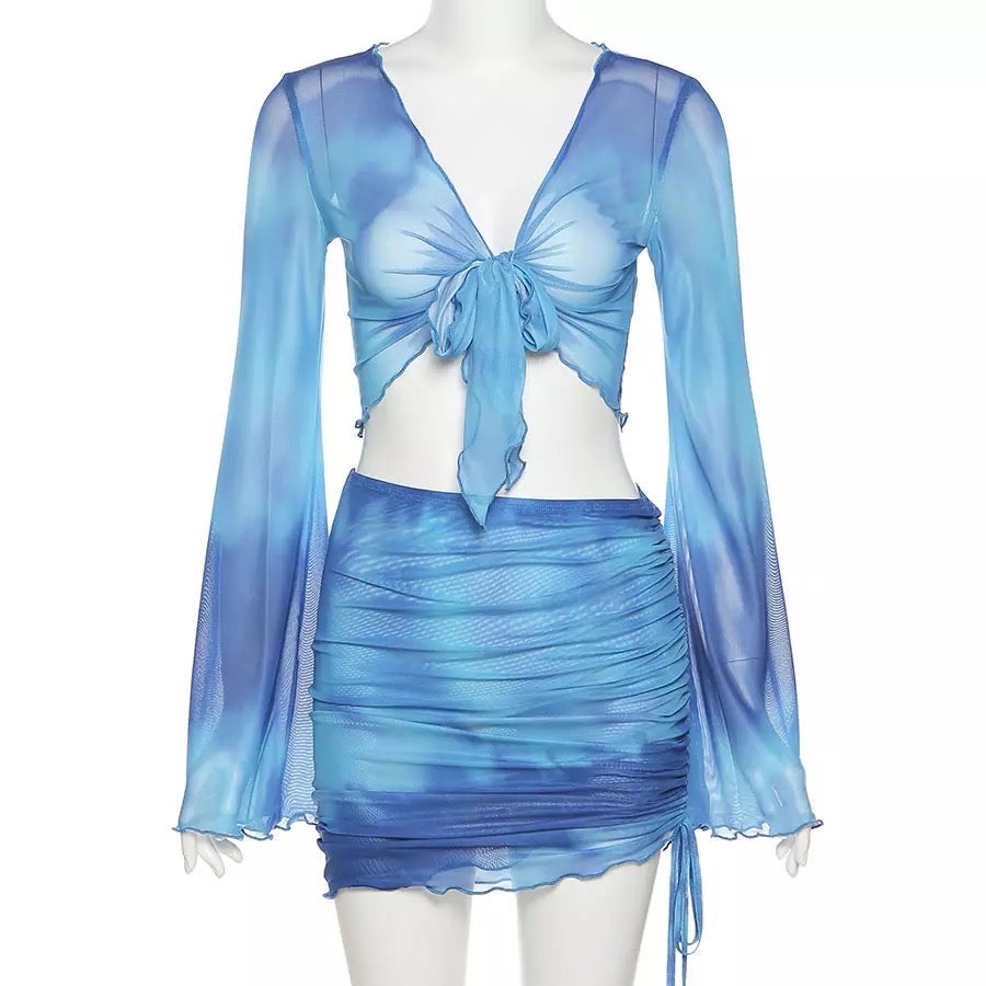 Blue Fe Mesh 2 pcs set