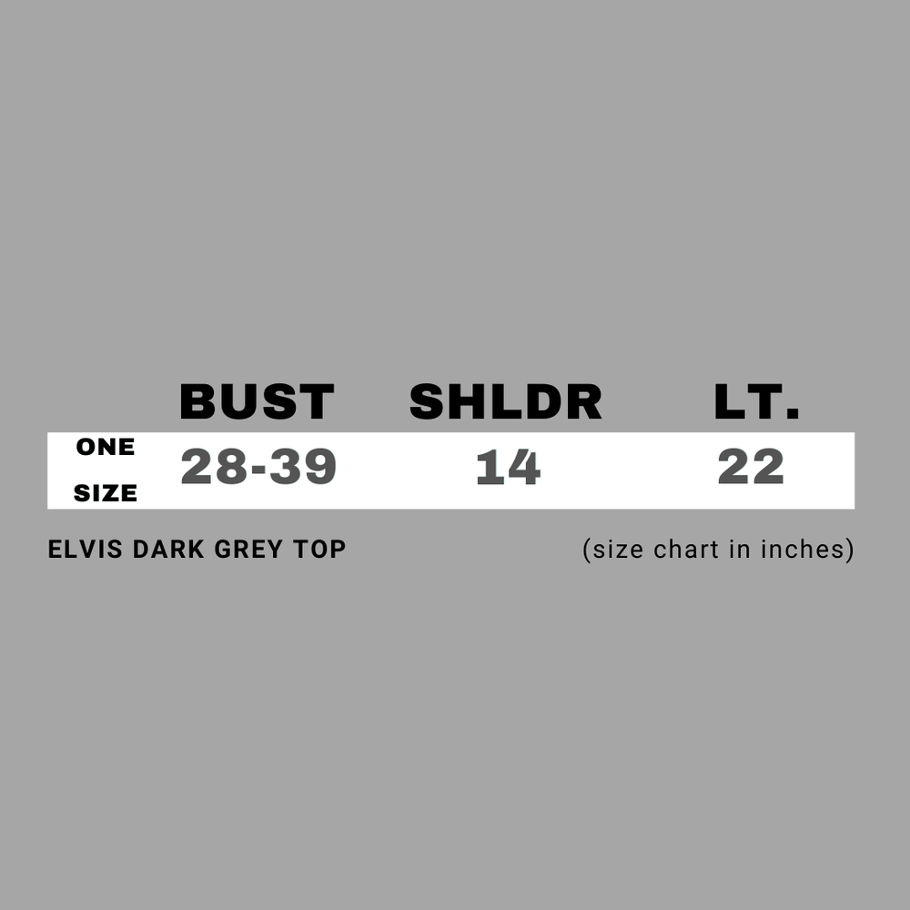 Elvis Dark Grey Top