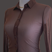 Kendall Mesh Long Sleeve Top