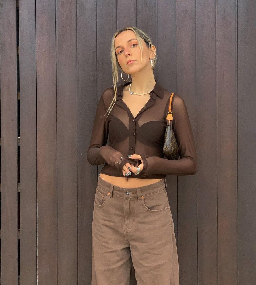 Kendall Mesh Long Sleeve Top
