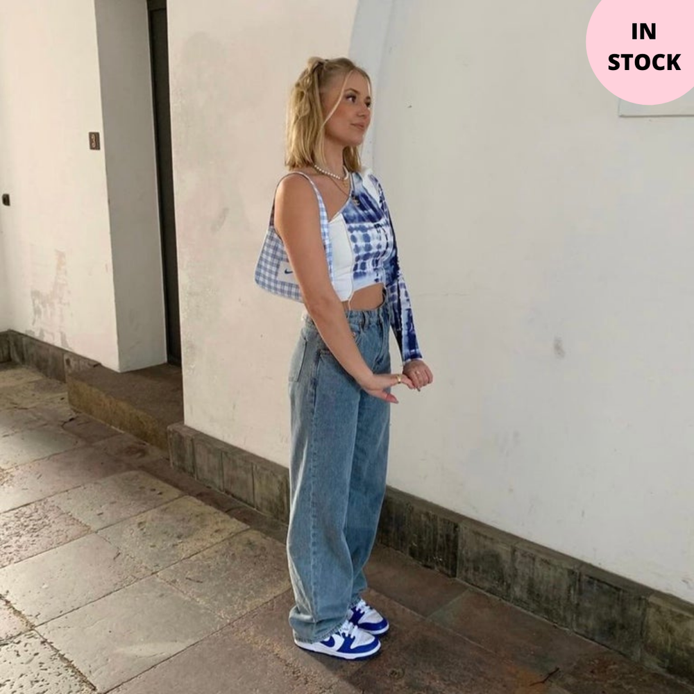 Aliah one-shoulder Patchwork Top