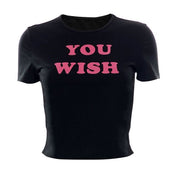 You Wish Black Tee