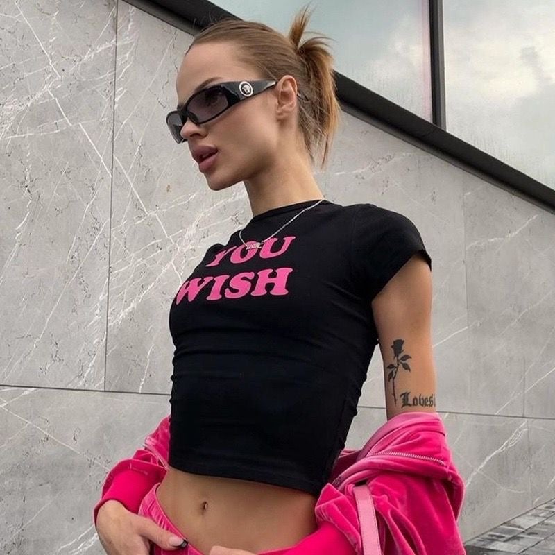 You Wish Black Tee