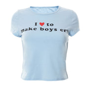 i love to make boys cry Baby Tee