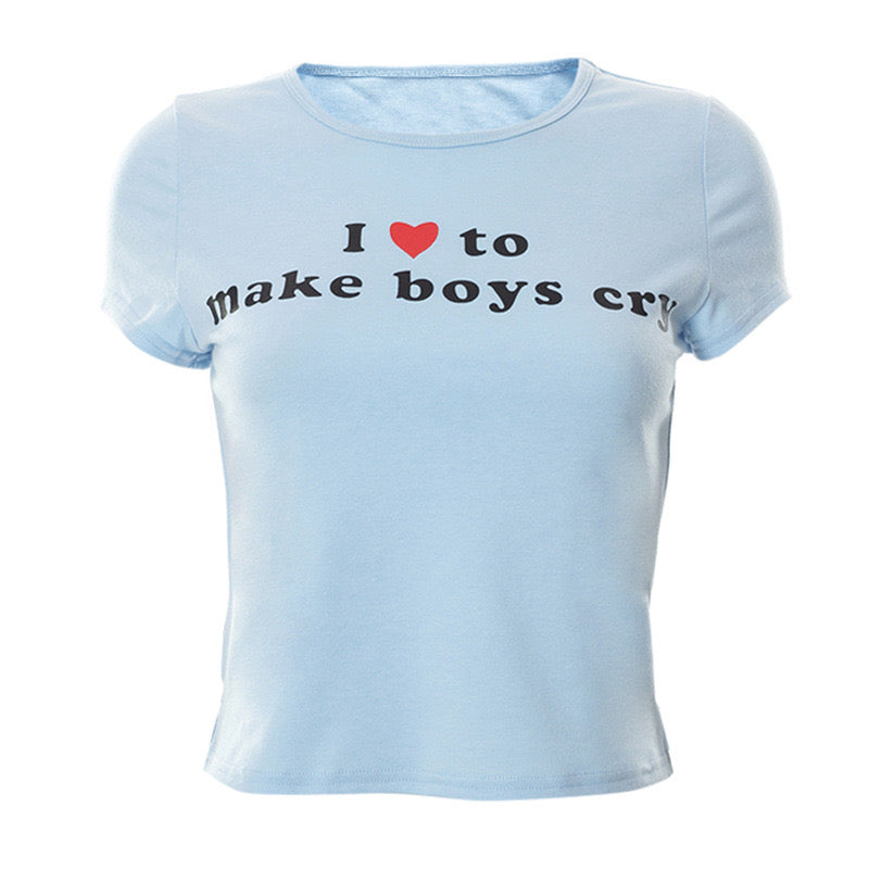 i love to make boys cry Baby Tee