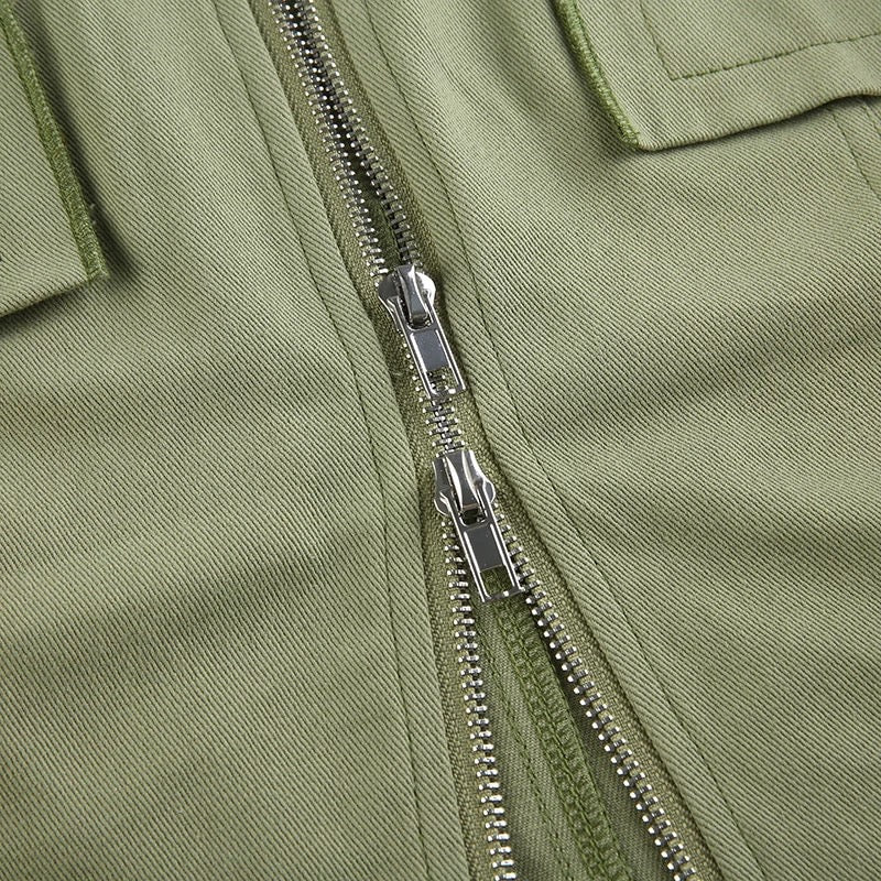 Green Zip-up Vest