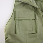 Green Zip-up Vest