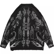 Hayden Black Goth Pullover Jacket