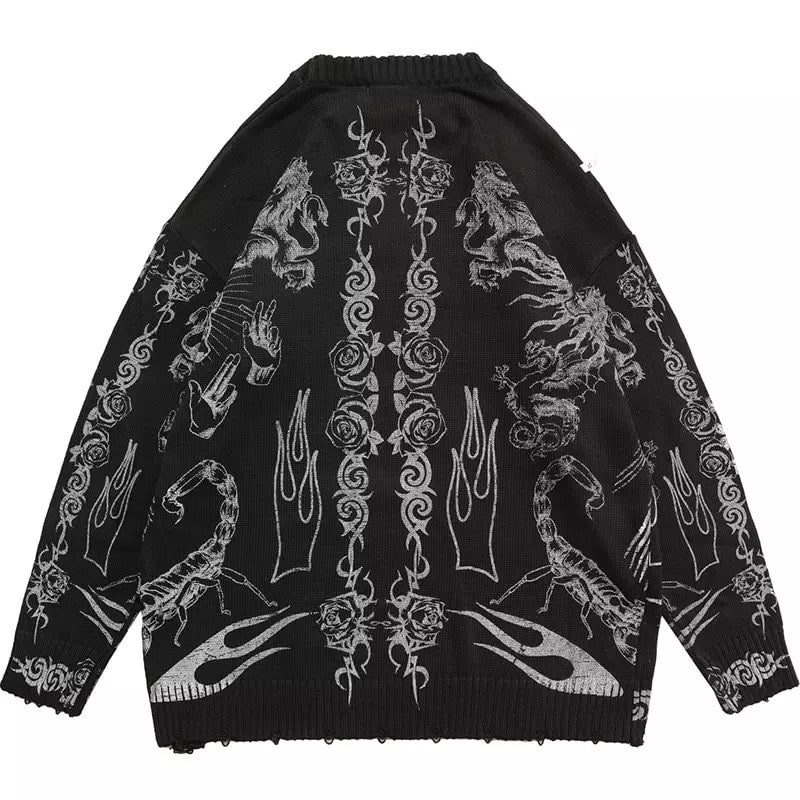 Hayden Black Goth Pullover Jacket