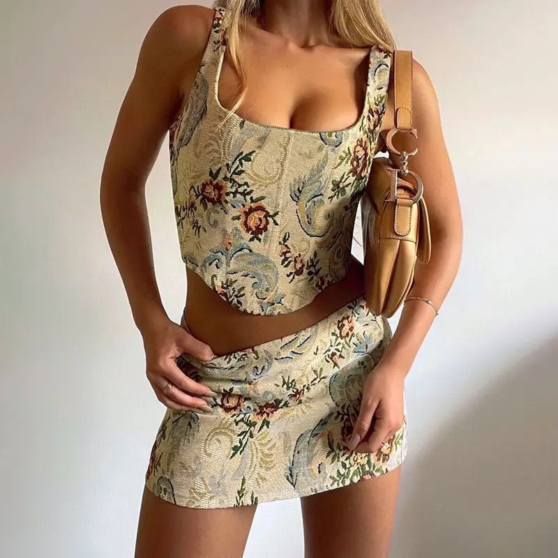 Viena Two piece Corset set