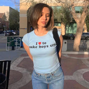 i love to make boys cry Baby Tee