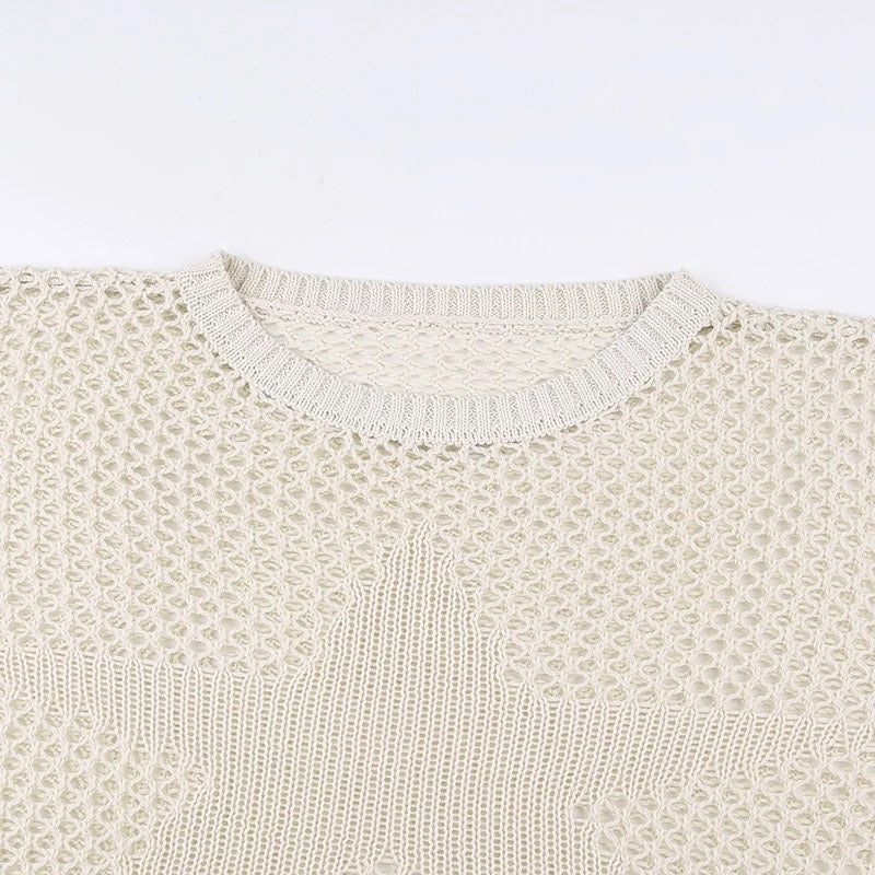 Star Hollow Net Shirt