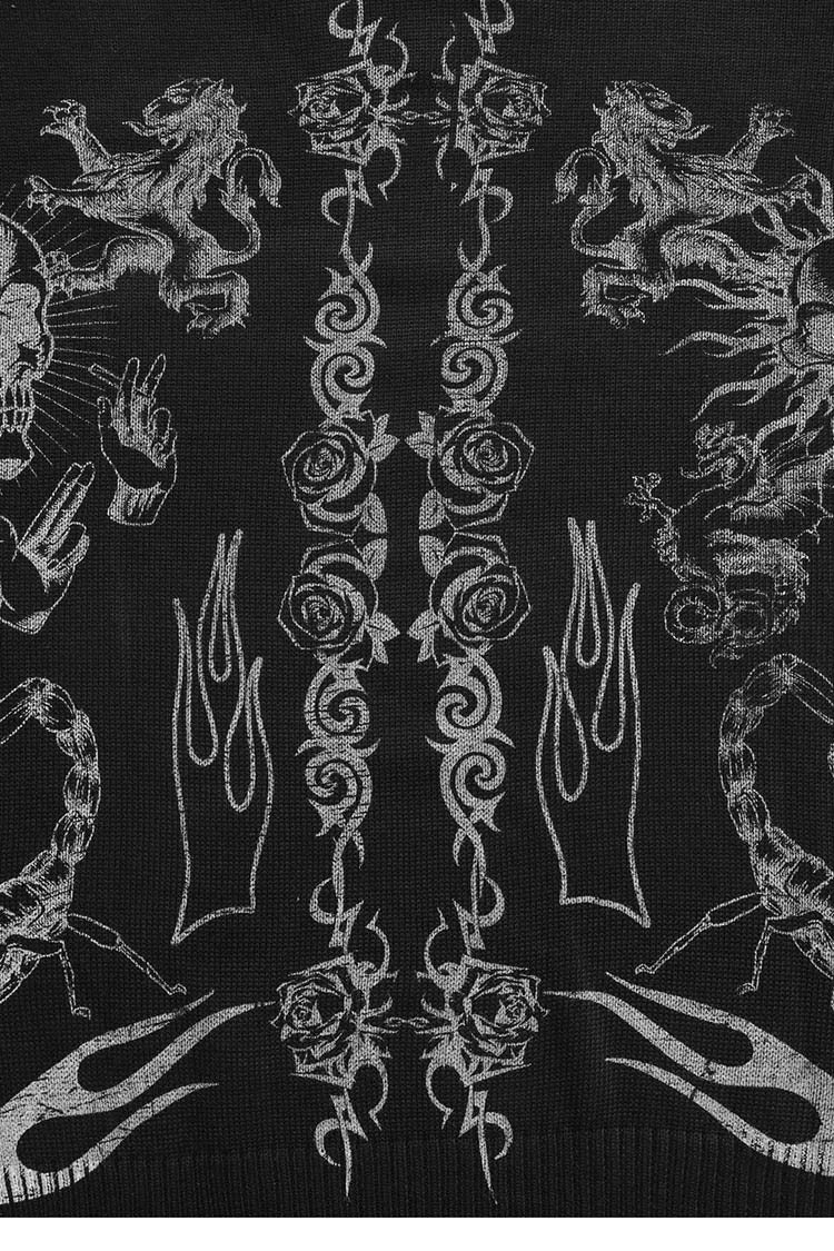 Hayden Black Goth Pullover Jacket