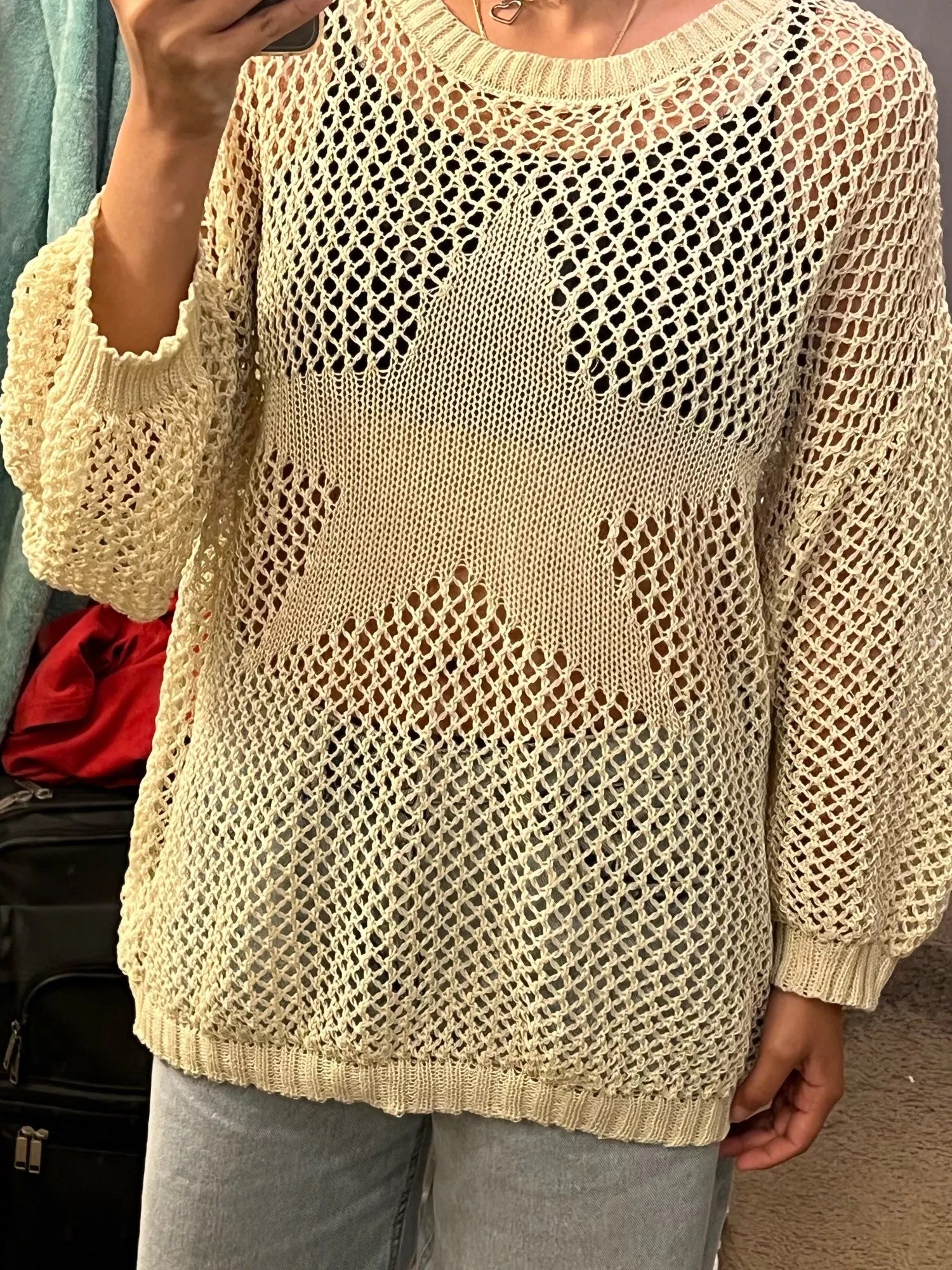 Star Hollow Net Shirt