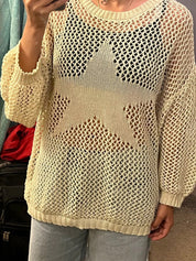 Star Hollow Net Shirt