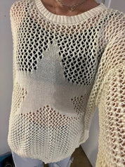 Star Hollow Net Shirt