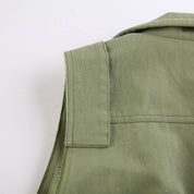 Green Zip-up Vest