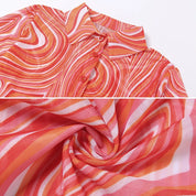 Sunset Swirl Mesh Top