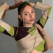 Leah Patchwork Top