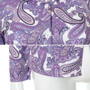 Purple Floral Long Sleeve Shirt