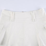 jess white mini skirt