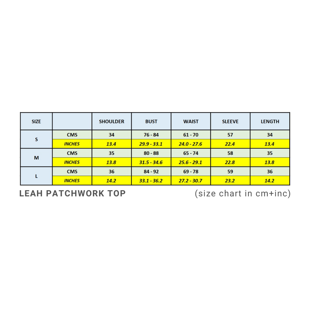 Leah Patchwork Top