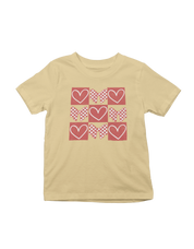 Retro Checkered Hearts