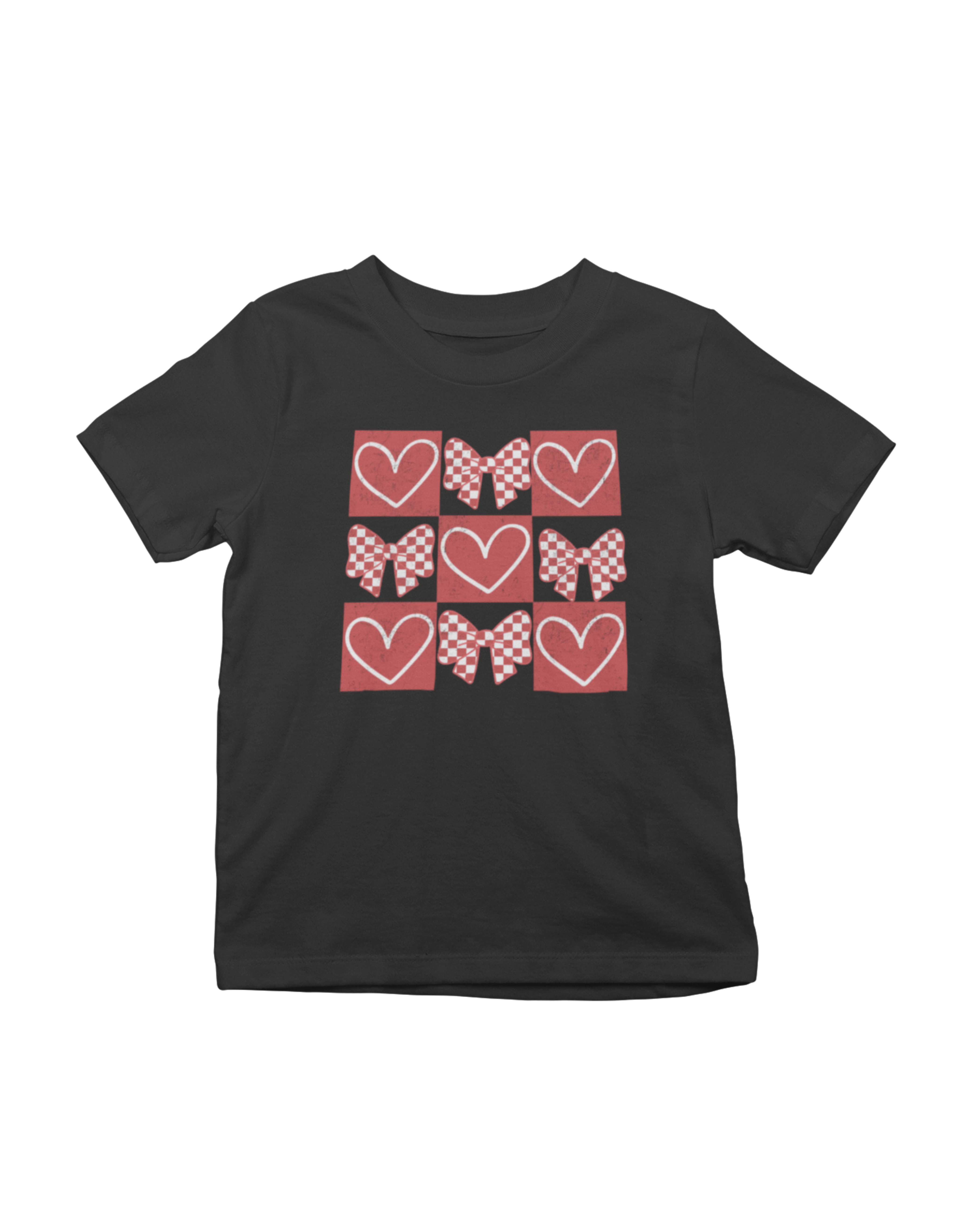 Retro Checkered Hearts