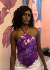 Jenny Han Purple Shell Top