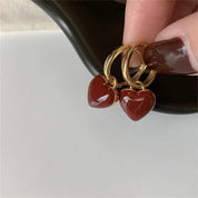 Cherry Hoop Earrings