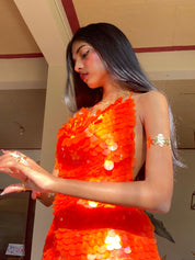 Maria Backless Sequin dress