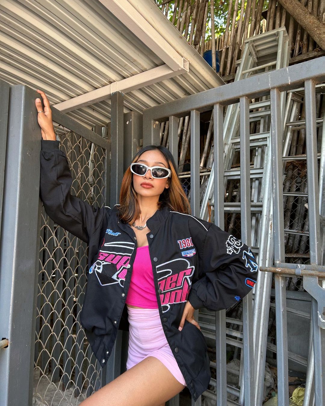 Punk Reflective Racing Jacket