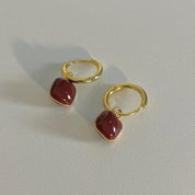 Cherry Hoop Earrings