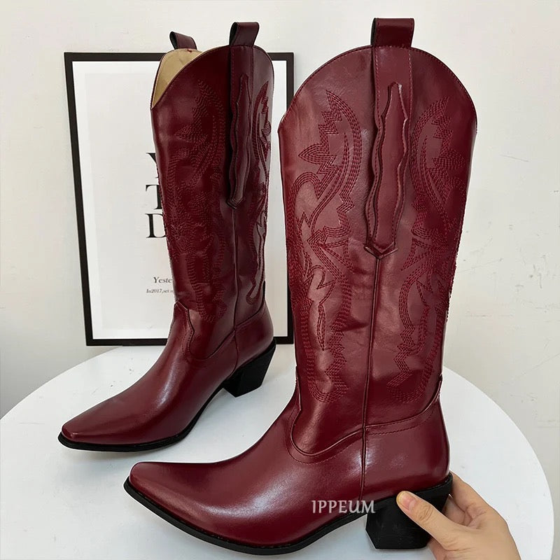 Cherry Red Cowboy Boots