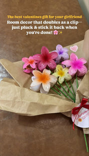 Valentines flower clip bouquet