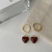 Cherry Hoop Earrings