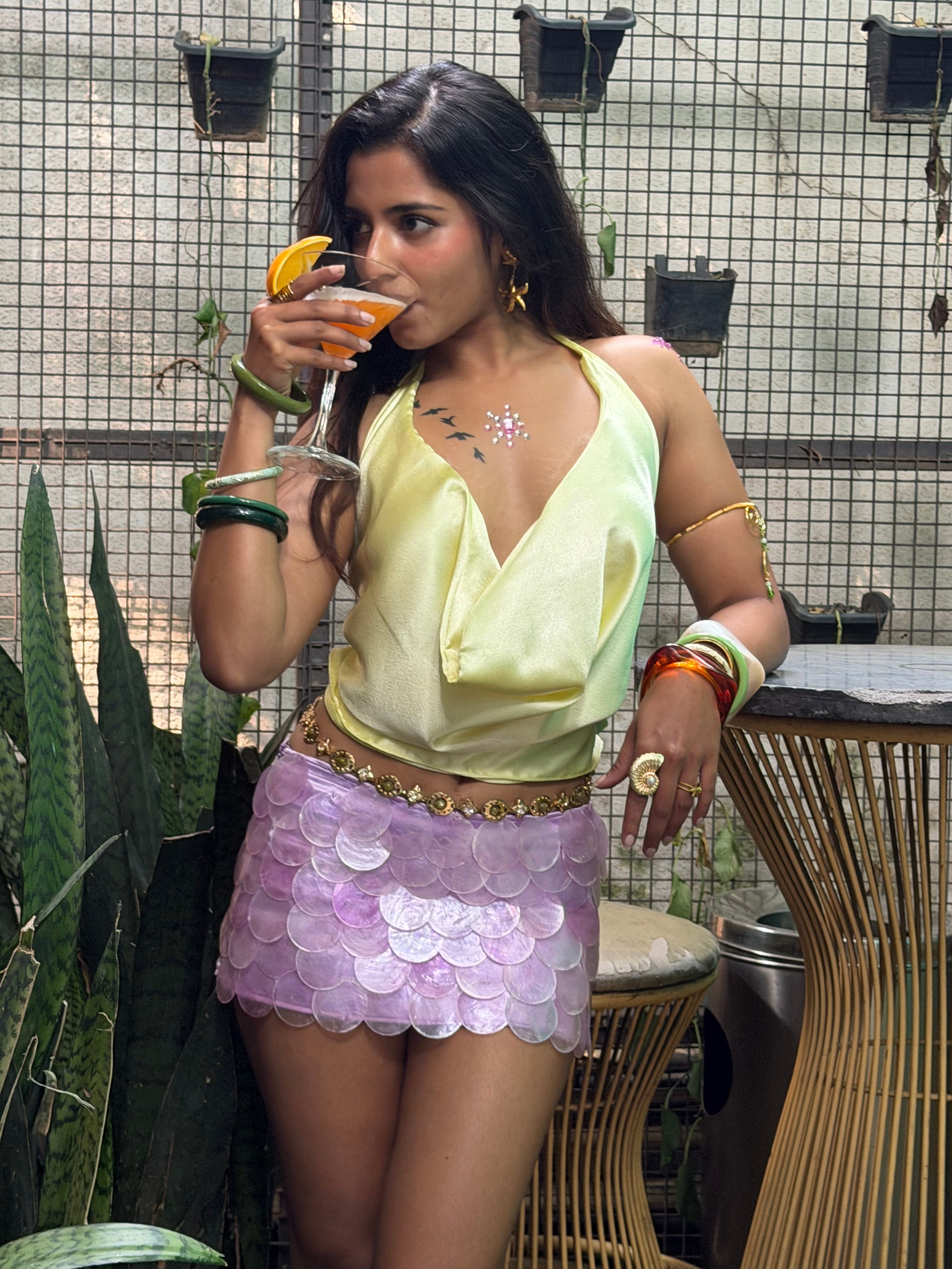 Lavender Sea Shell Skirt