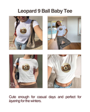 Leopard 9 Ball Baby Tee