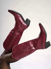 Cherry Red Cowboy Boots