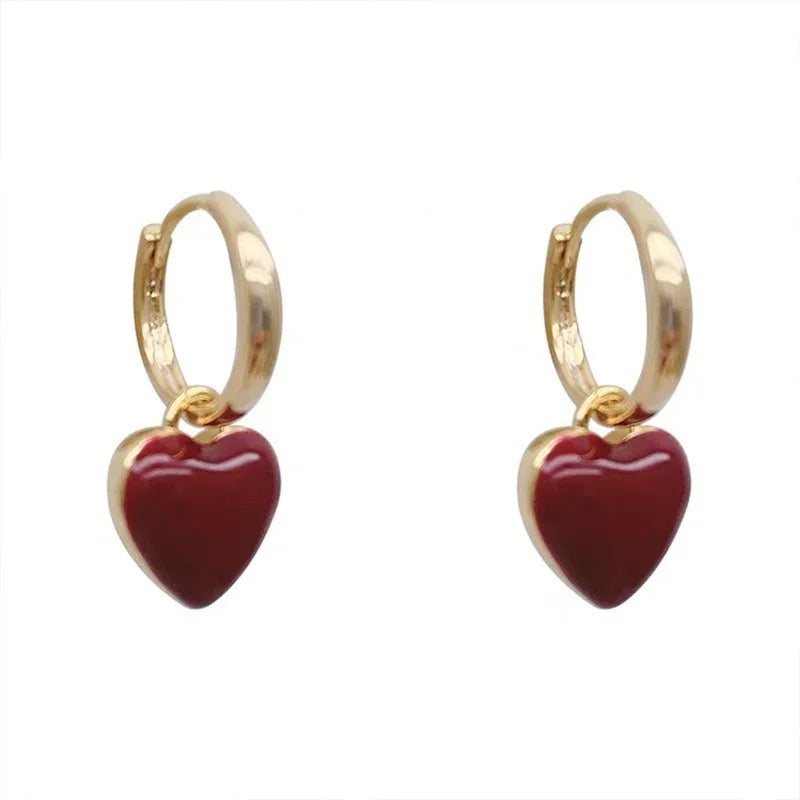 Cherry Hoop Earrings