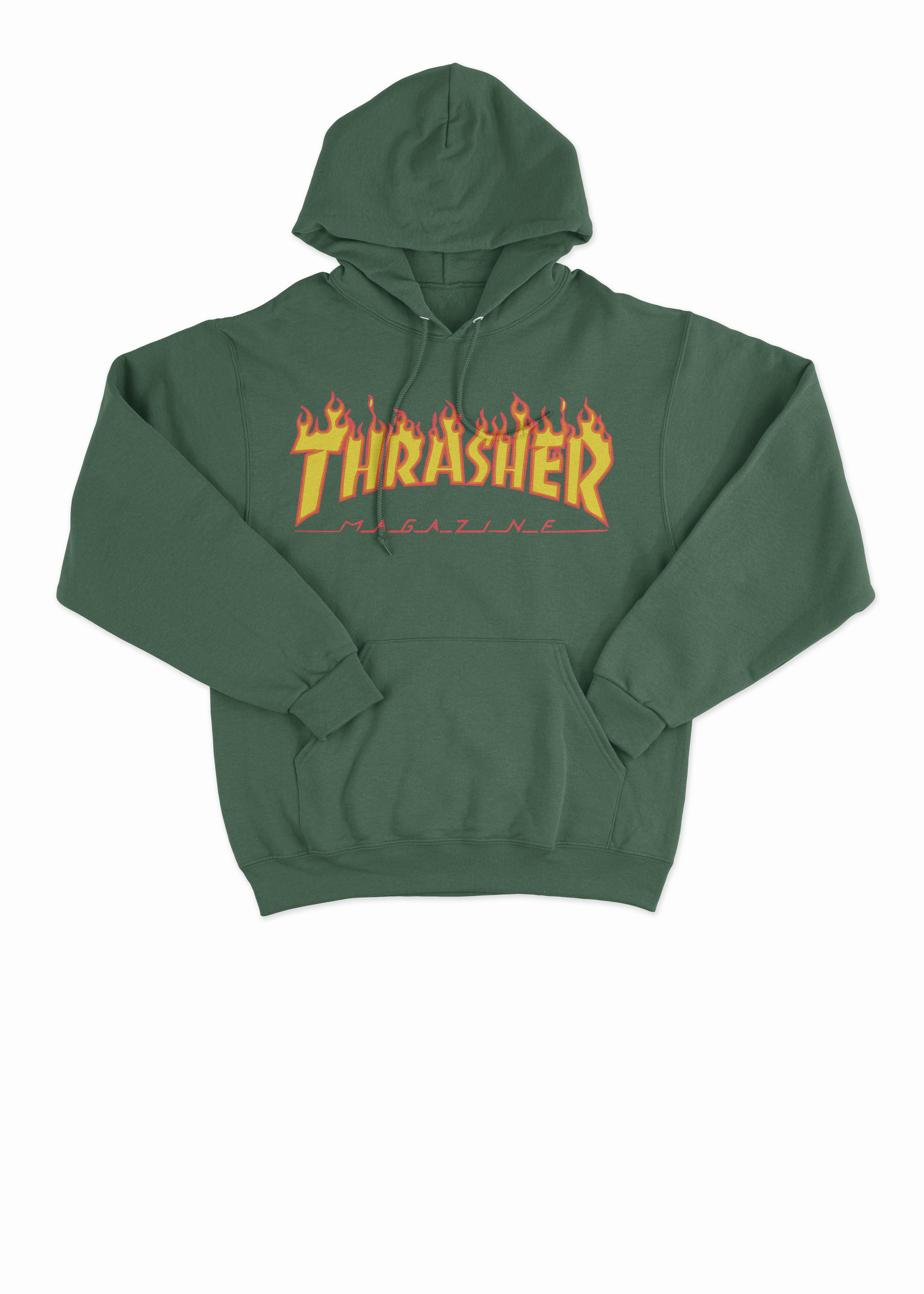 Thrasher Skate Mag Army Green Thrasher Hoodie Thrasher Magazine
