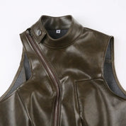 Suki Zip-Up Leather Jacket