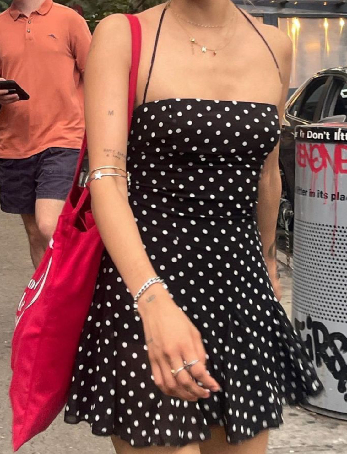 Polka Halter dress