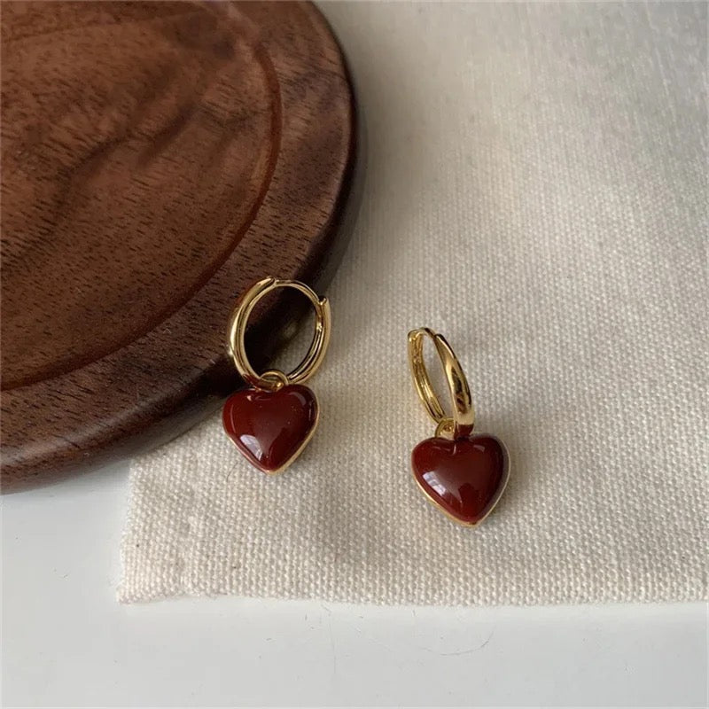 Cherry Hoop Earrings