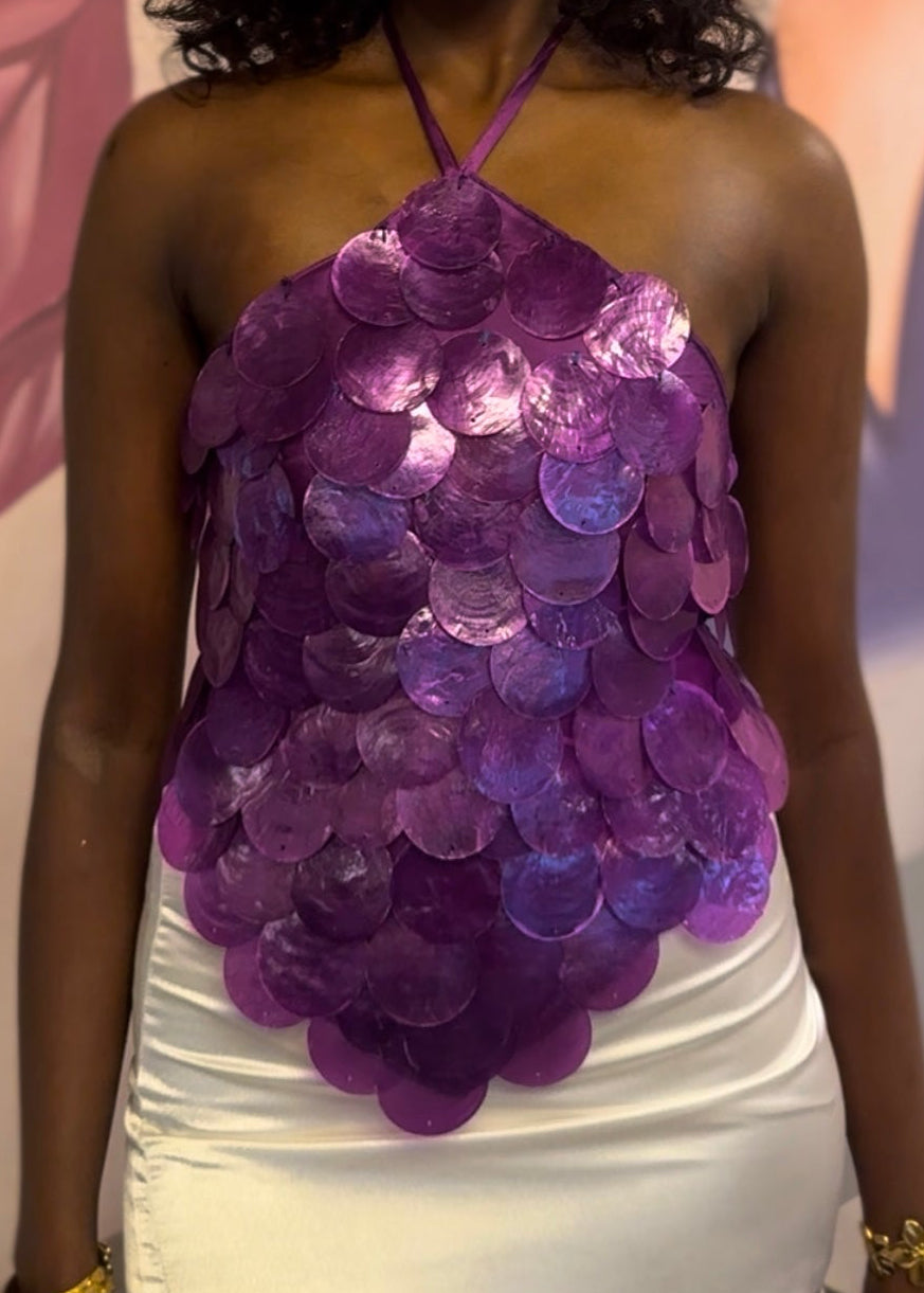 Jenny Han Purple Shell Top