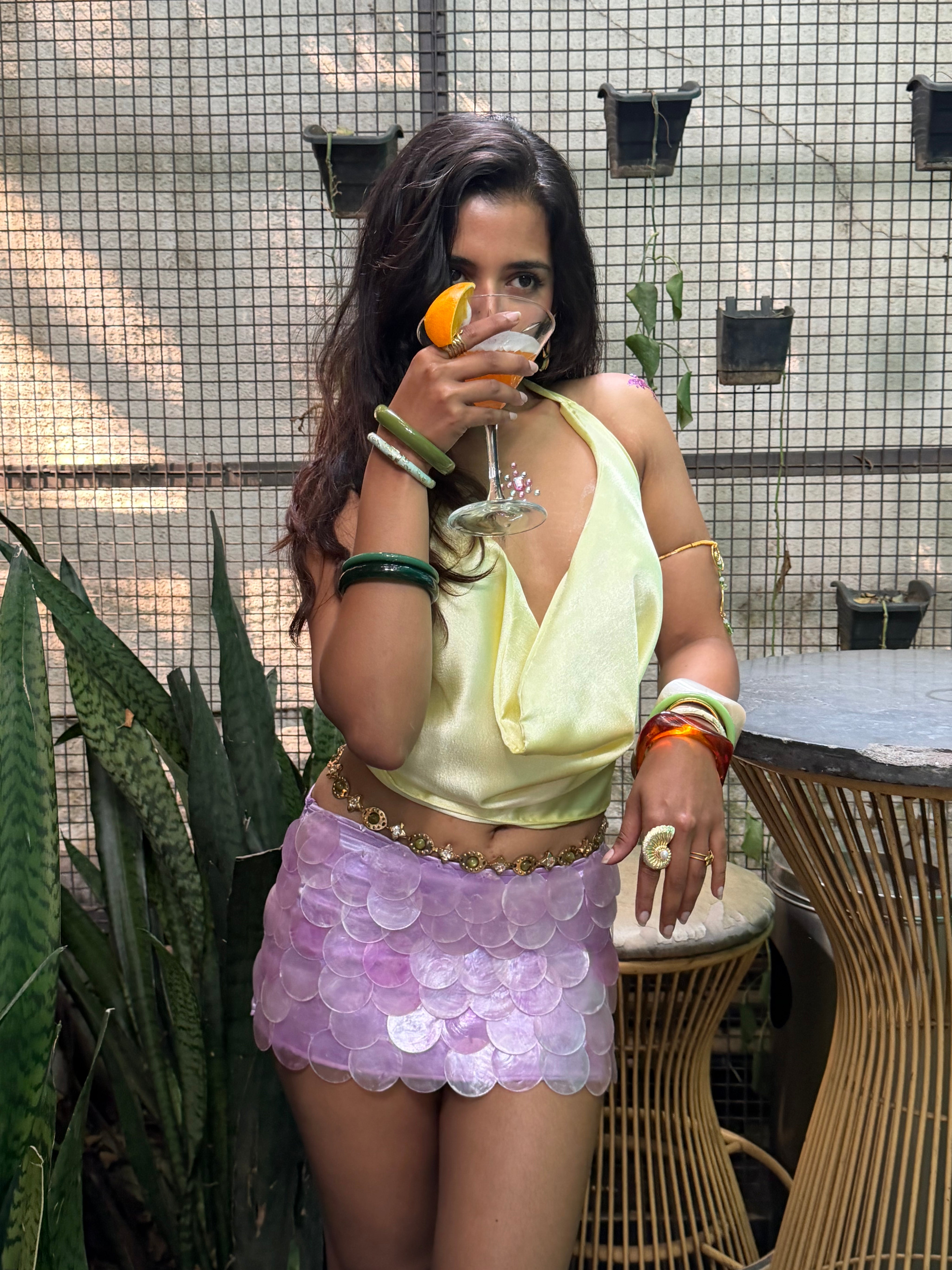 Lavender Sea Shell Skirt