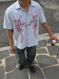 Haze Grunge Linen Shirt